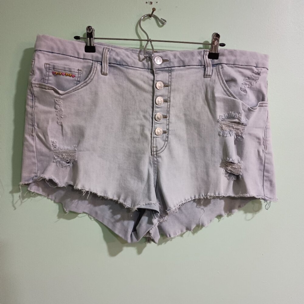 Distressed Jean Shorts